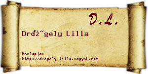 Drégely Lilla névjegykártya